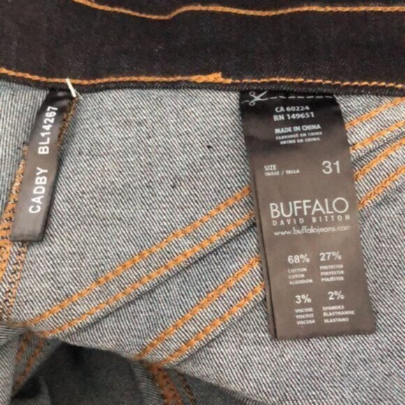 Buffalo Front Zip Jeans Skirt Rinse Wash High Rise Cadby Lavage Naturel Sz 31 - Picture 9 of 9